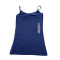 Planet Gold Scoop‑Neck Basic Tank Top Adjustable Strap Blue Depth Womens XS