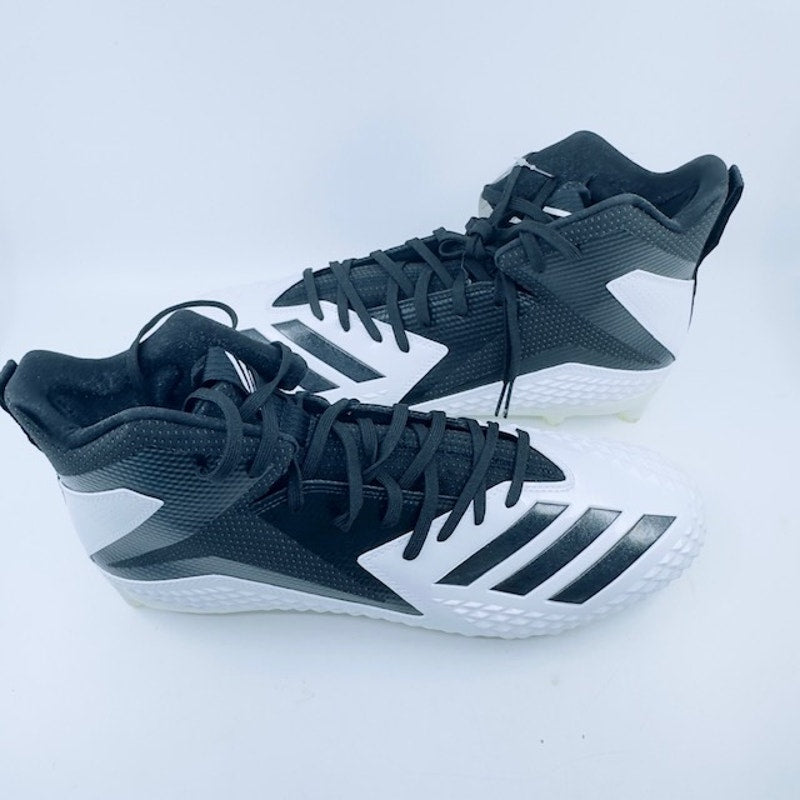 Adidas Freak X Carbon Mid-Cut Football Shoe DB0571 White Black Mens 13 1/2