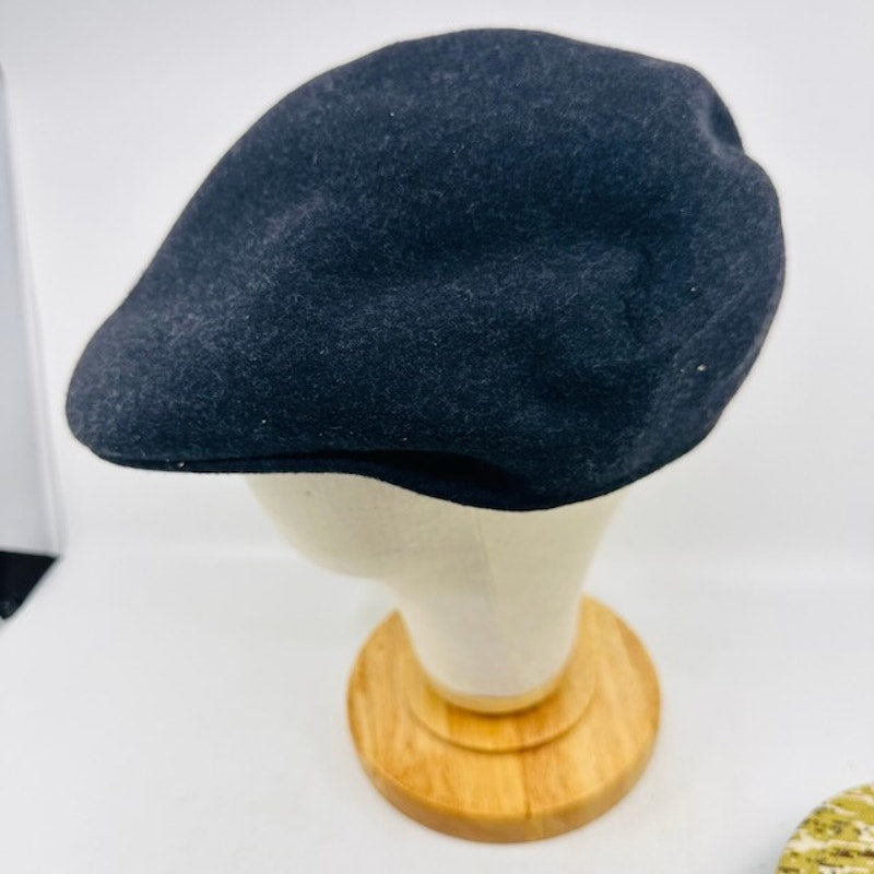 Pendleton Wool Beret Cap Driving Casual Outdoor Felt Black Mens One Size