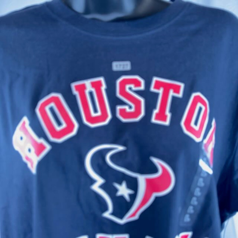 '47 NFL Houston Texans Var Arch Super Rival T-Shirt Short Sleeve Fall Navy L