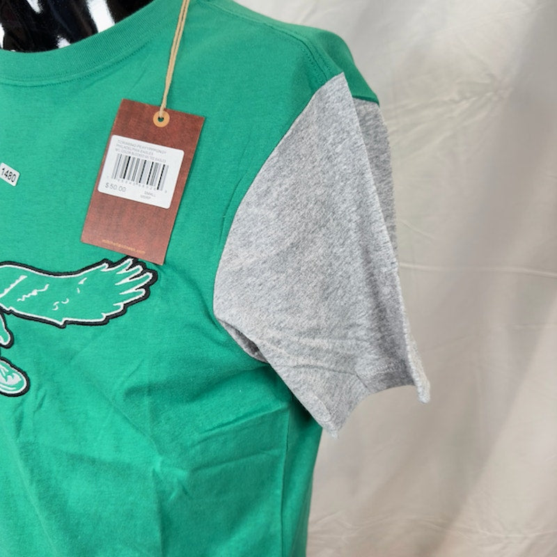 Mitchell & Ness NFL Color Blocked S/S Tee Philadelphia Eagles Green Gray Size S