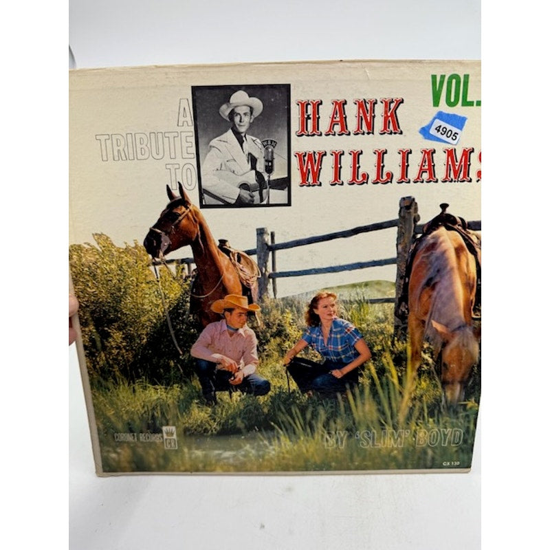 'Slim' Boyd – A Tribute To Hank Williams Vol. 2 1960 Vinyl Album Record