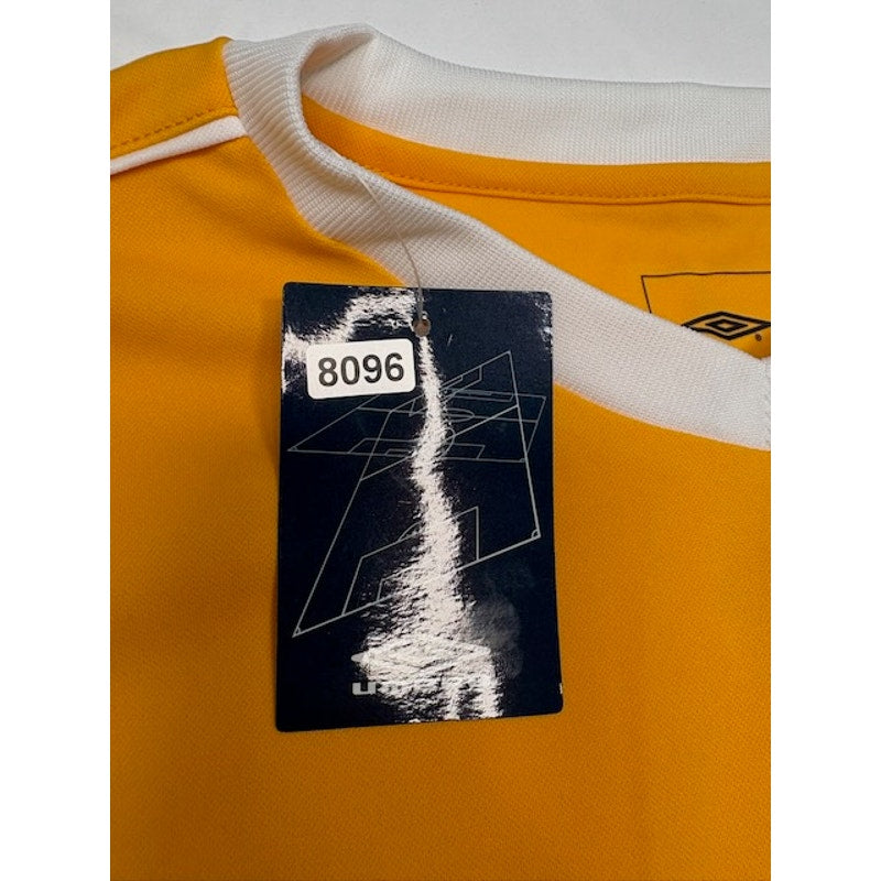 Umbro Azul Jersey Shirt Short Sleeve Crewneck A62754 Gold/White Mens Size L