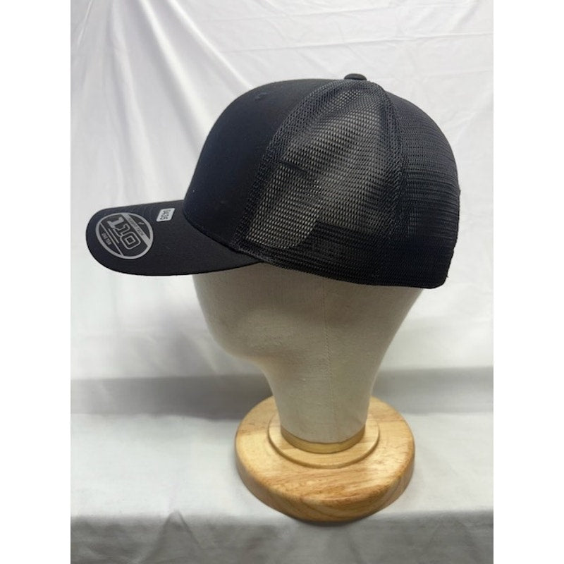 Port Authority Baseball Cap Flexfit 110 Mesh Snapback Hat Black Unisex OSFA