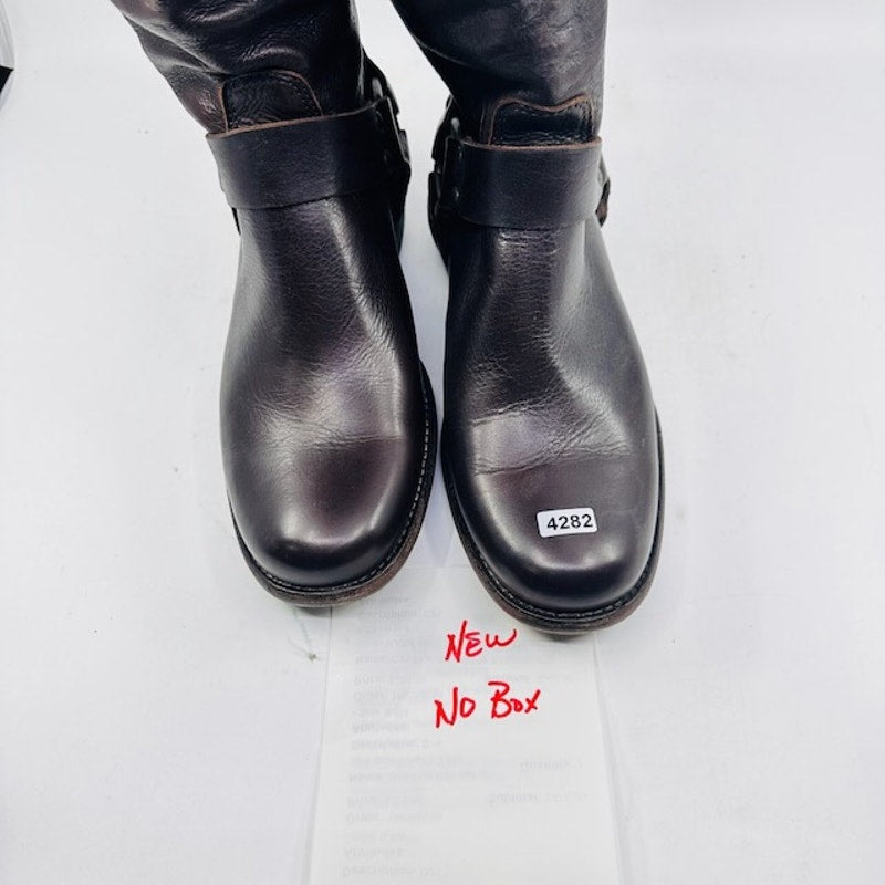 Frye Phillip Harness Riding Dress Boots 76850 Leather Brown Womens Sz 6.5B