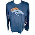 47 Brand Broncos Pop Shadow Imprint T-Shirt Long Sleeves Navy Blue Mens M