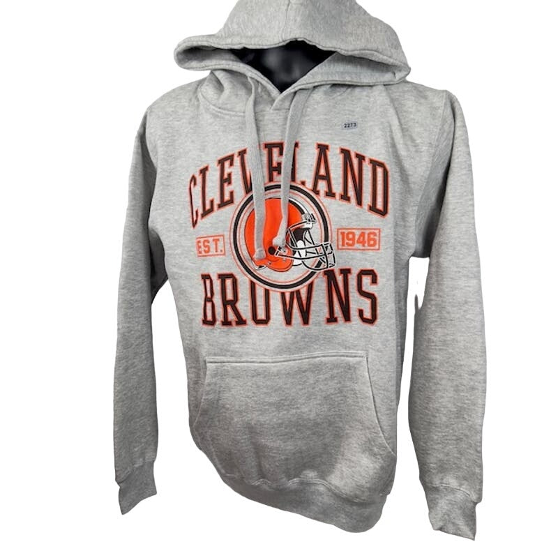 Junk Food NFL Cleveland Browns Football Hoodie Pullover Gray Mens Size Medium