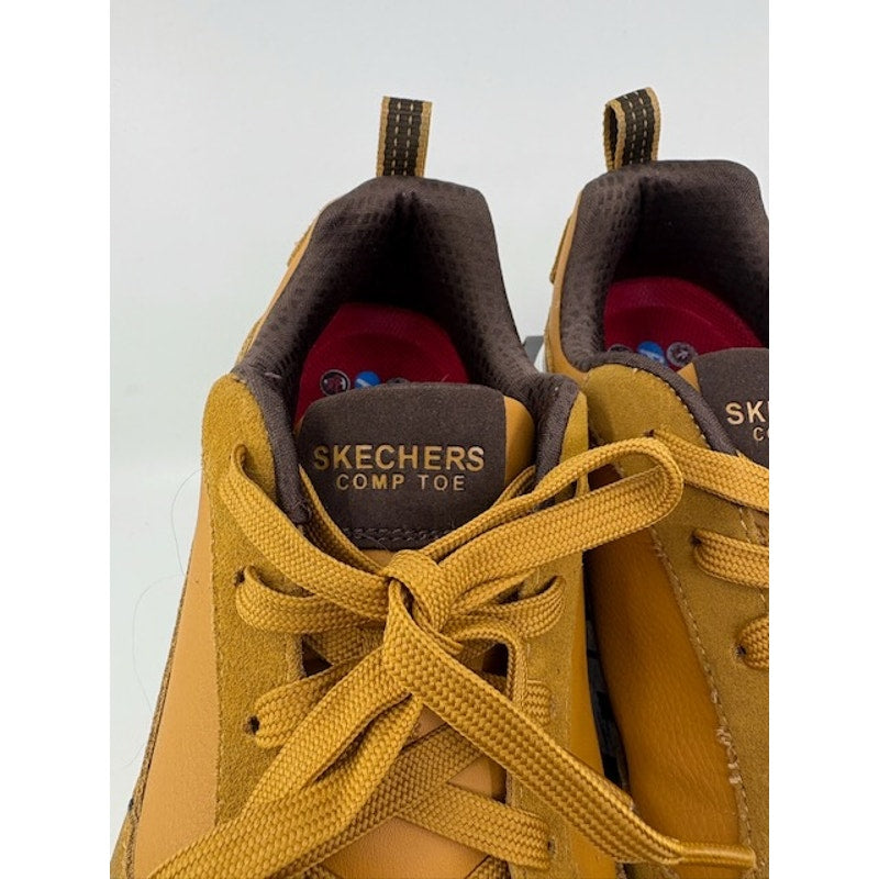 Skechers Uno SR Kolen Comp Toe Shoes Slip-Resistant Lace-Up Wheat Mens Size 12