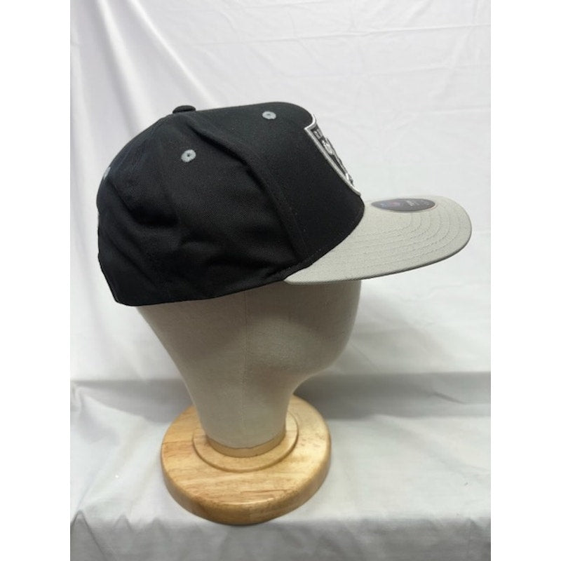 NFL Las Vegas Raiders Cotton 9FIFTY Snapback Hat Black/Silver Unisex Youth