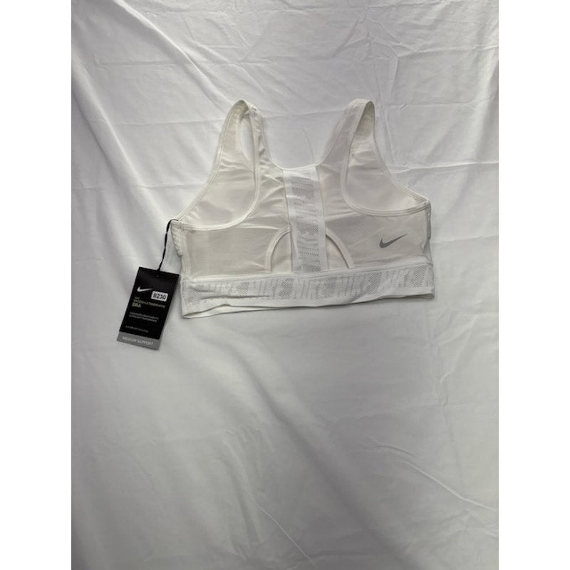 Nike Swoosh UltraBreathe Padded Sports Bra CZ4439-100 Womens White Size M