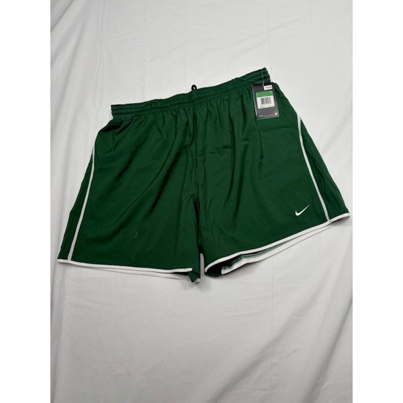 Nike Dri-FIT Athletic Activewear Shorts Elastic Waist Green/White Mens Sz XL