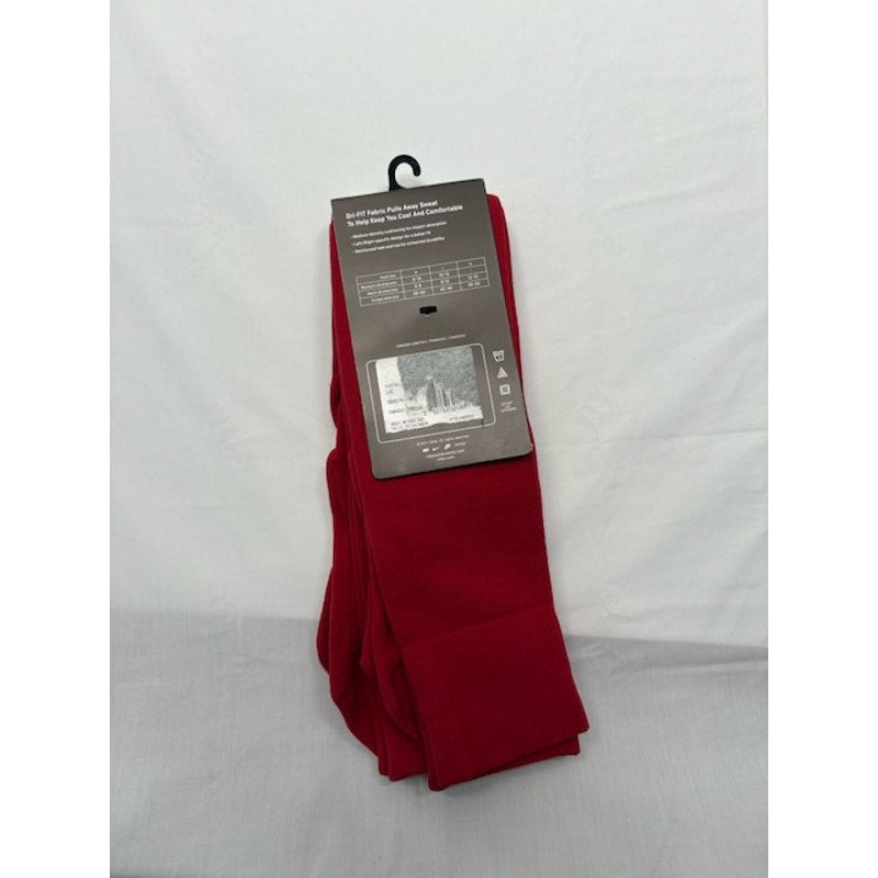 2 Pairs Nike Dri-Fit Classic Cushioned Soccer Socks Red/White Mens Size 8-12