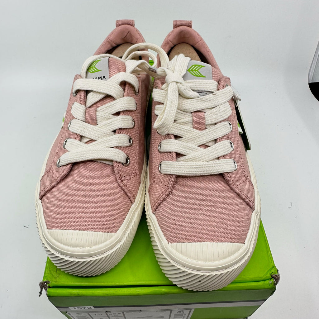 Cariuma Oca Low Top Lace Up Canvas Sneakers Shoes Rose Pink Unisex W7.5 M6