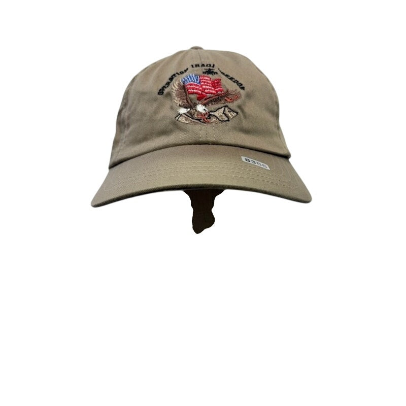 Task Force OEF Operation Iraqi Freedom Coalition Forces Strapback Hat Tan OS