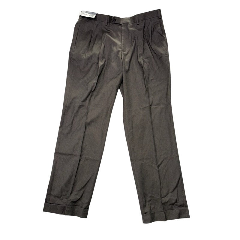 Ralph by Ralph Lauren UltraFlex Dress Pants Pleated Front Brown Mens 36x30
