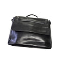 Ted Baker London Leather Briefcase Messenger Bag Laptop Work Satchel Black Mens