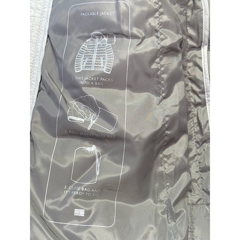 Tommy Hilfiger Quilted Puffer Jacket Packable Jacket Ice Combo Mens Size S