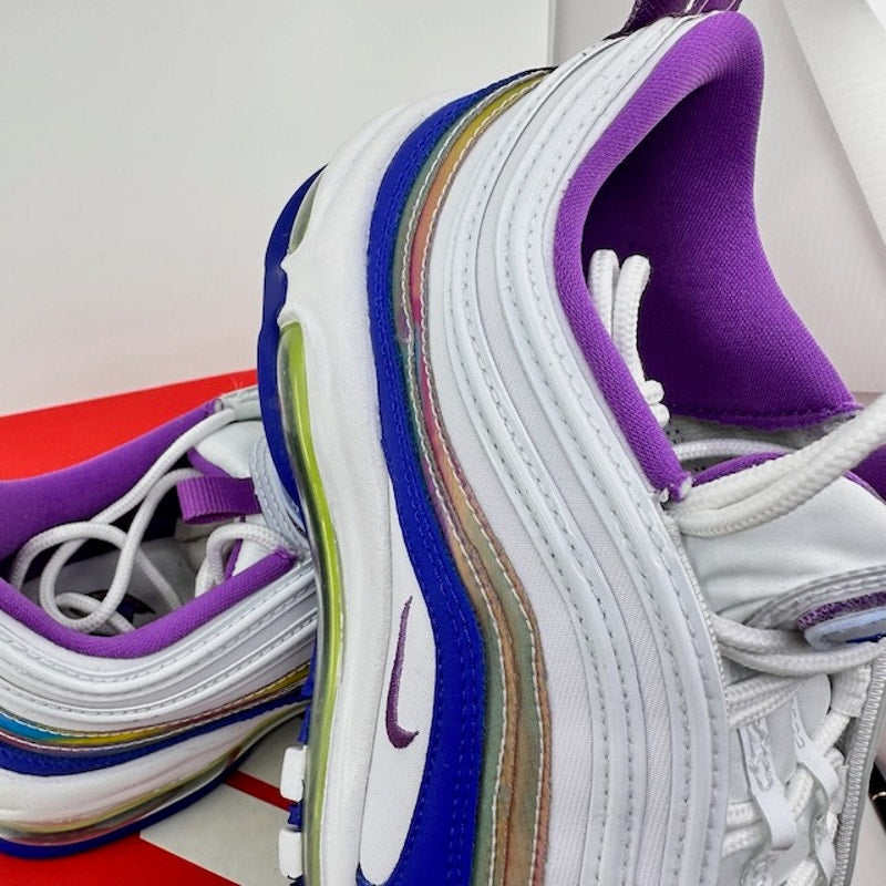 Nike Air Max 97 QS 2020 Easter Shoes CJ0591-100 White Purple Nebula Mens Size 7