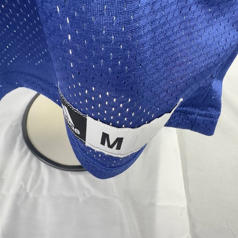 Adidas Climalite Audible Football Jersey Short Sleeves Mesh Blue Mens Size M