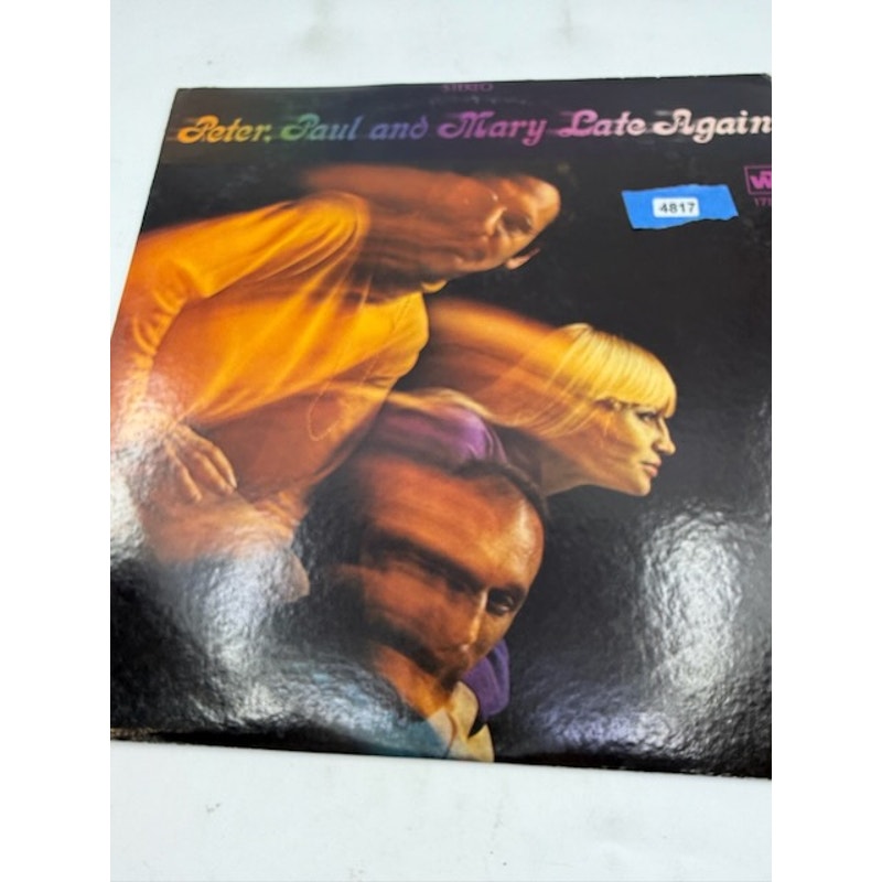 Peter, Paul & Mary – Late Again 1968 Vinyl Album Record