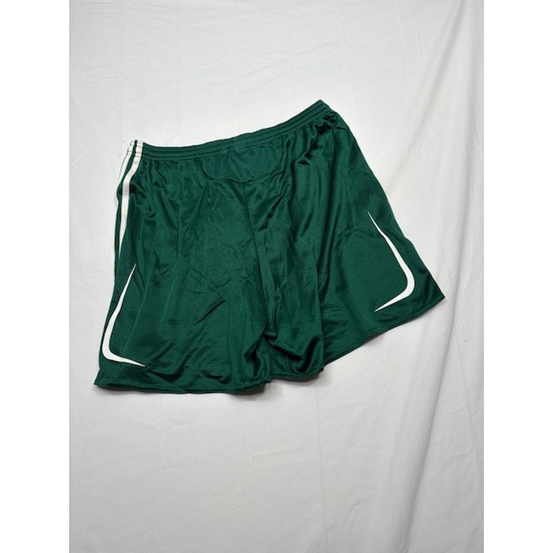 Adidas Football Shorts Clima365 Elastic Waist Forest/White Womens Size L