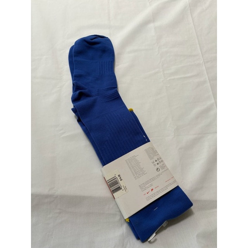 Nike CBF Brasil Football Socks Knee High Blue/Yellow Unisex Size 8.5-12.5