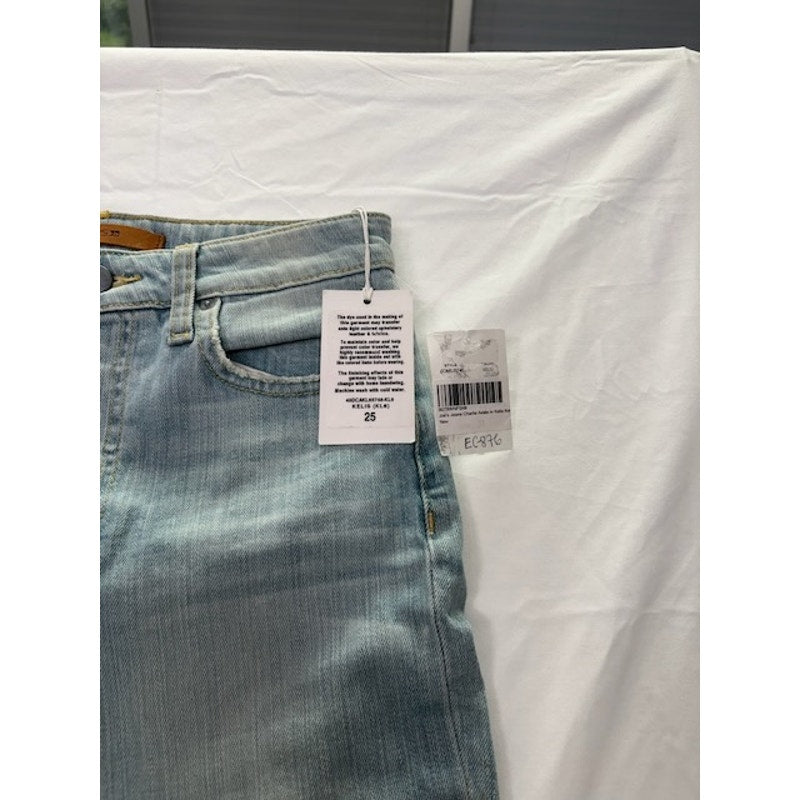 Joe's The Charlie High-Rise Skinny Jeans Distressed Blue Womens Size 25