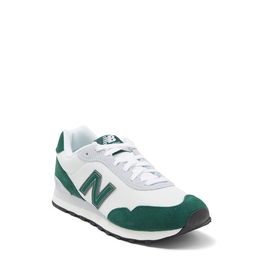 New Balance 515 V3  Classic Sneakers Low Top Lace Up White Green Boys 5W