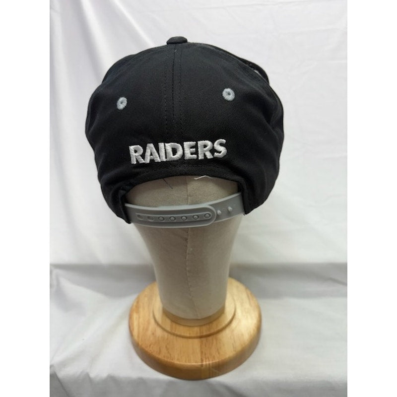 NFL Las Vegas Raiders Cotton 9FIFTY Snapback Hat Black/Silver Unisex Youth