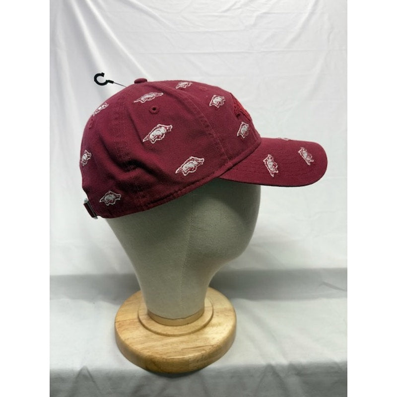 New Era 9TWENTY Adjustable Cap Arkansas Razorbacks Baseball Cap Red Womens OSFM