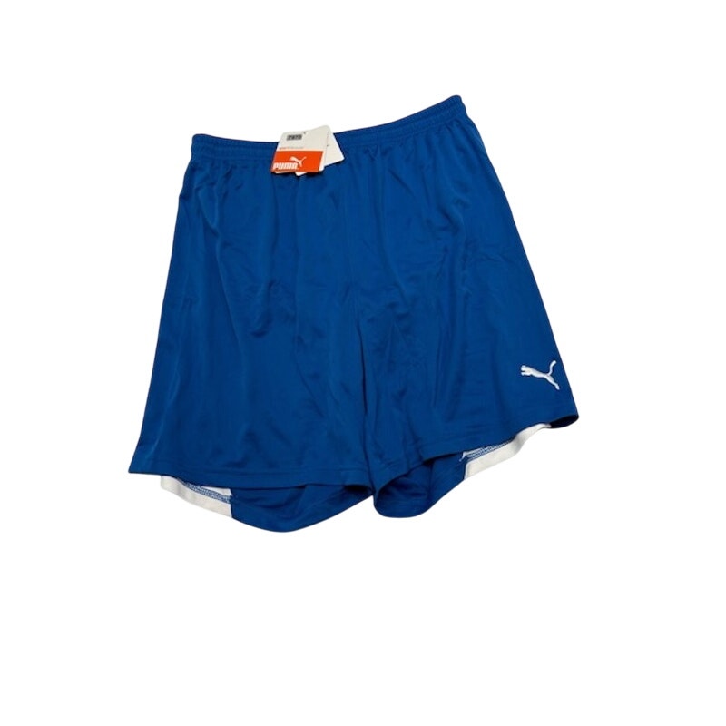 Puma Athletic Sports Shorts Elastic Waist Pull-On Blue/White Mens Size M