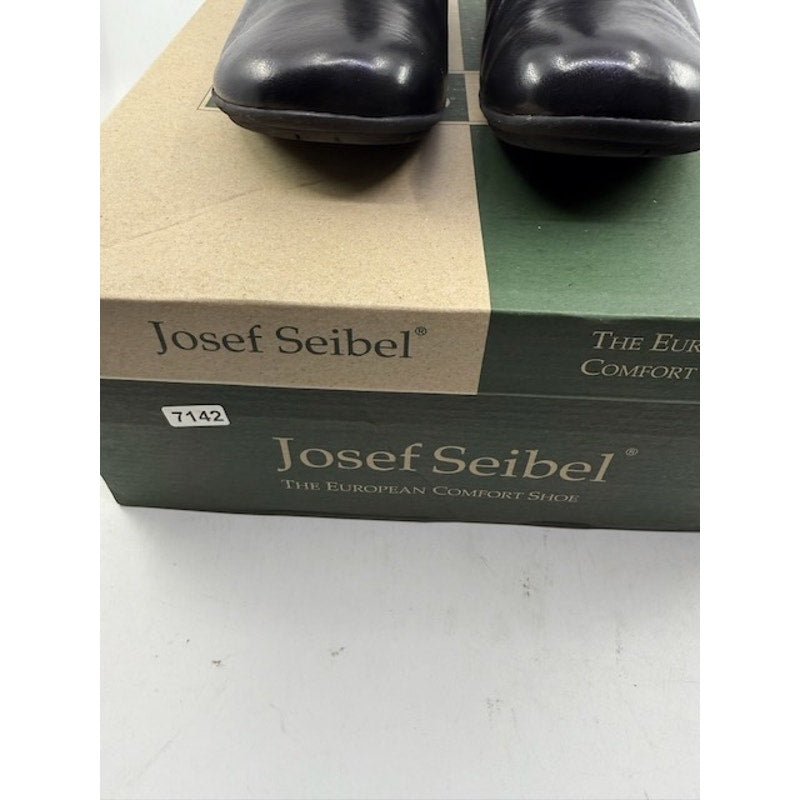 Josef Seibel Naly 24 Ankle Boots Leather Side Zipper Black Womens Size 36