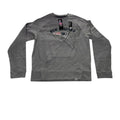 Majestic New England Patriots Flex Logo Faded Sweatshirt Gray Mens Size M