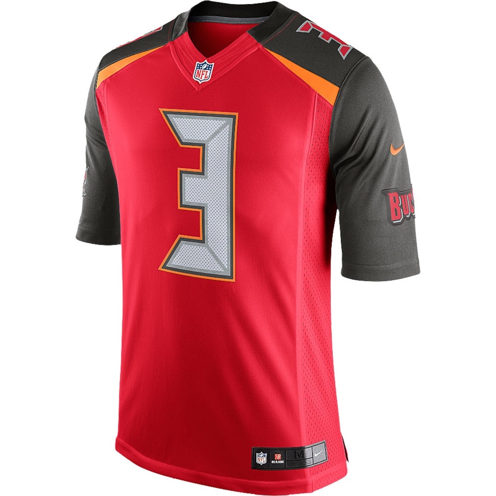 Nike Jameis Winston #3 Tampa Bay Buccaneers Game Jersey Youth Red Size L