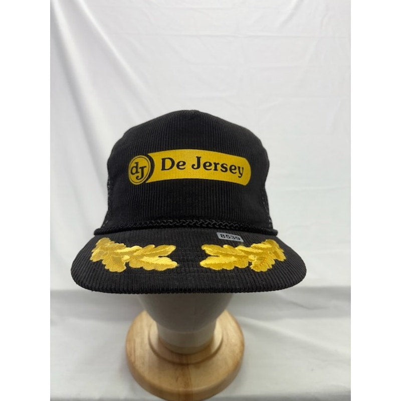 Otto Cap De Jersey Corduroy Rope Snapback Hat Gold Leaf Black Unisex OS