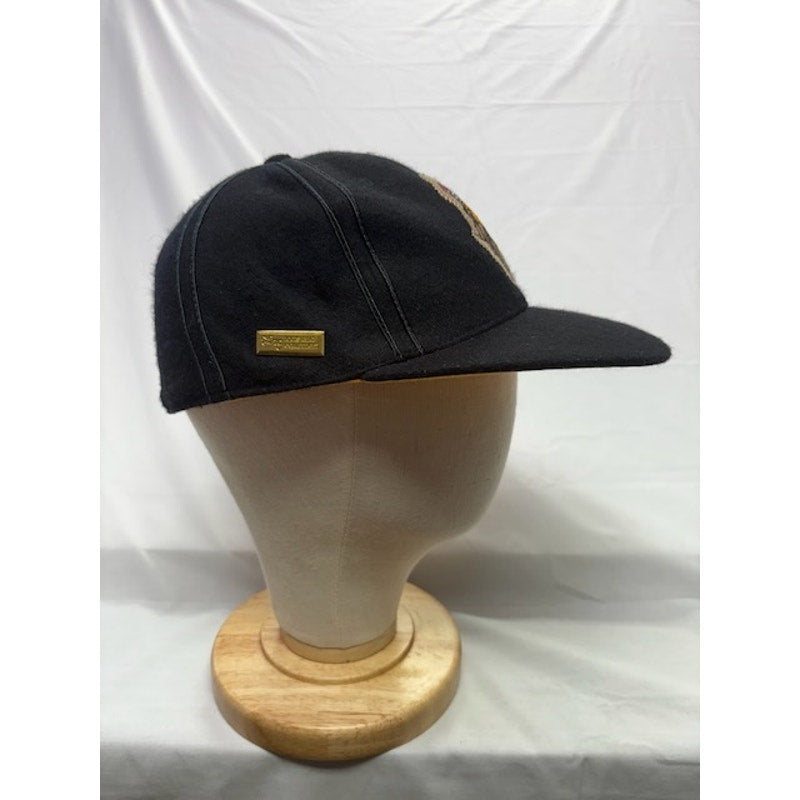 LRG True Heads Wool Fitted Hat Lion Logo Cap Streetwear Black Adult Size M