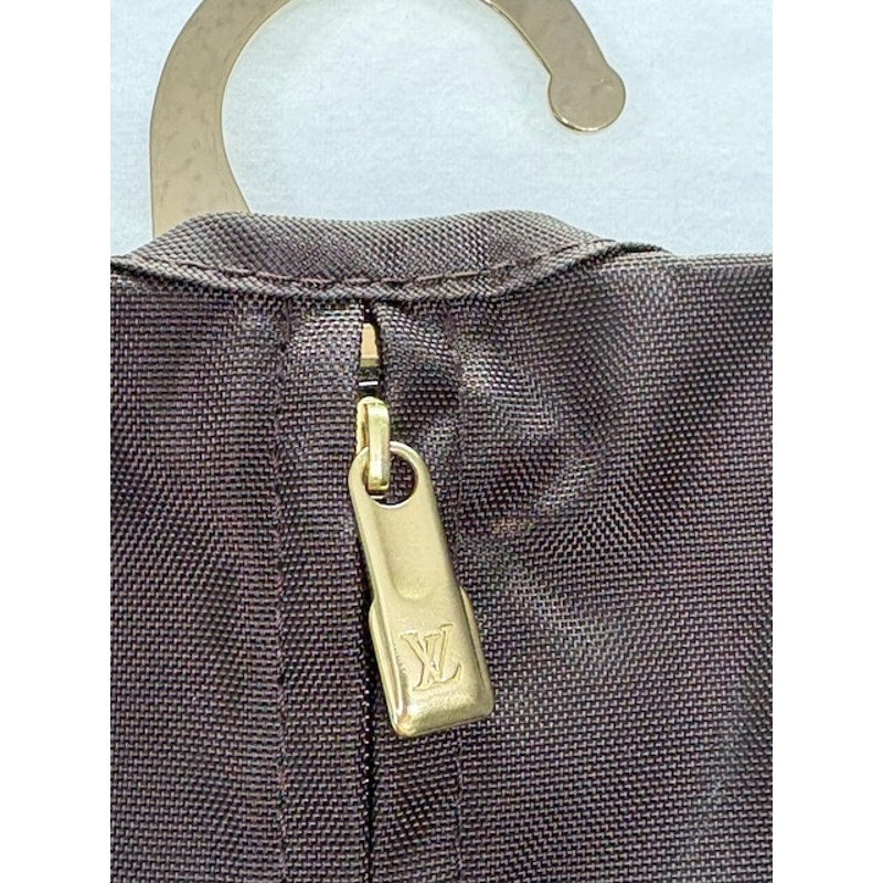 Louis Vuitton Garment Bag Monogram Travel Suit Cover Hanging w/ Hanger Brown
