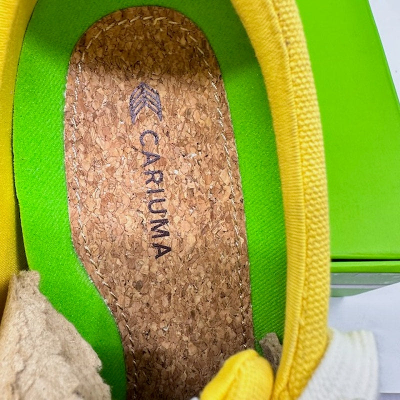 Cariuma OCA Low Top Canvas Sneakers Shoes Round Toe Yellow Unisex Size W8 M6.5