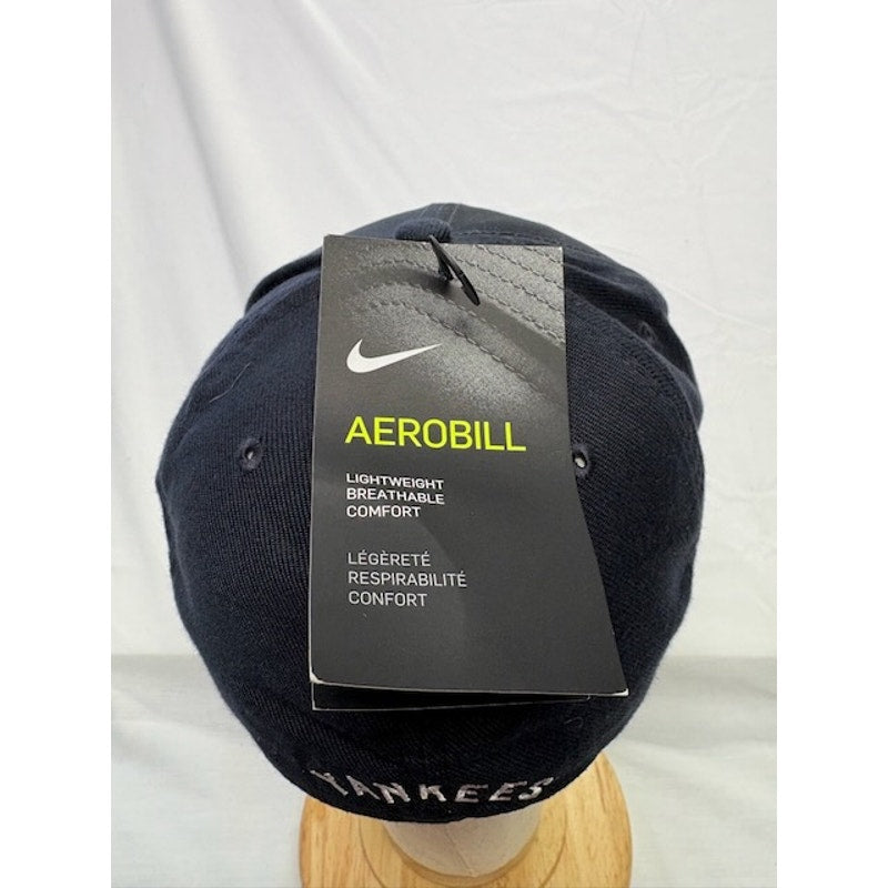 Nike New York Yankees Aerobill Baseball Cap MLB Logo Blue Black Unisex OS