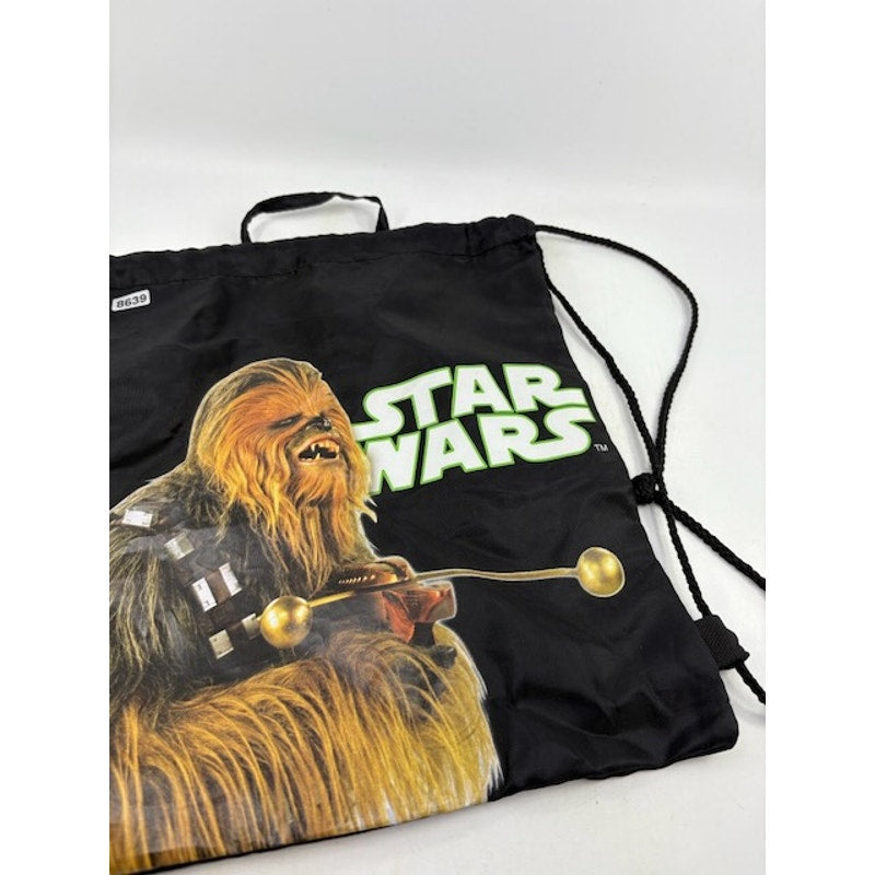 Star Wars Chewbacca Drawstring Backpack Gym Bag Disney Lucasfilm Black