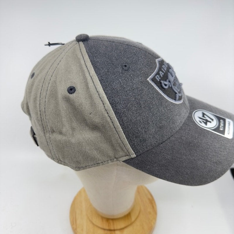 '47 Brand NFL Las Vegas Raiders MVP Adjustable Hat Embroidered Gray Mens OS