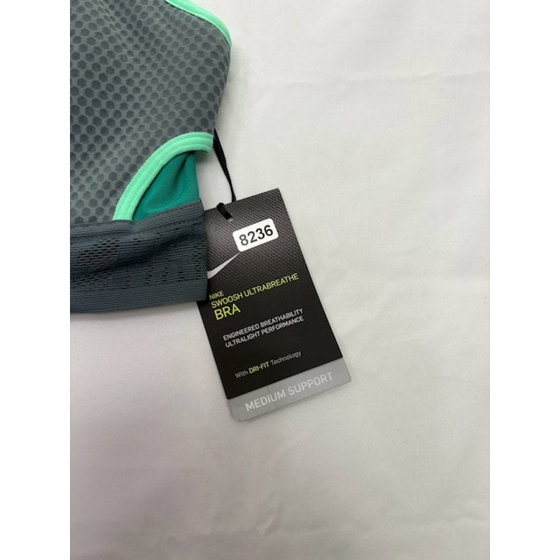 Nike Swoosh Ultra Breathe Sports Bra Racerback CZ4439-387 Green Womens Sz M