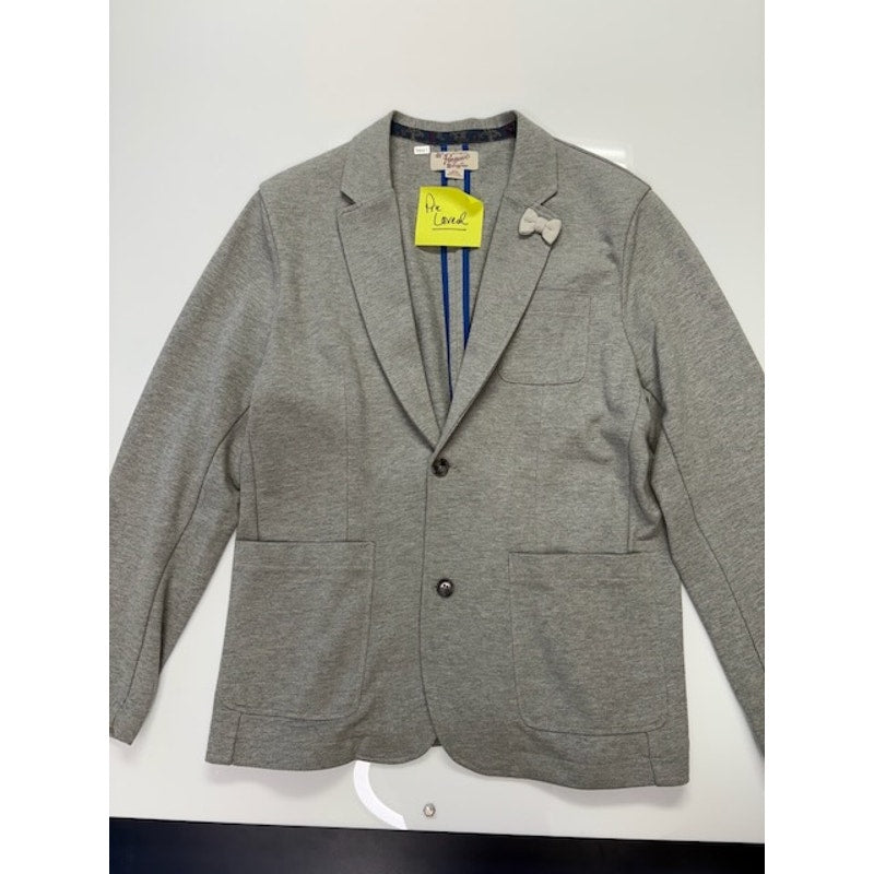 Penguin Sport Jacket Two Button Front Elbow Patch Wool Blend Gray Mens Size XXL