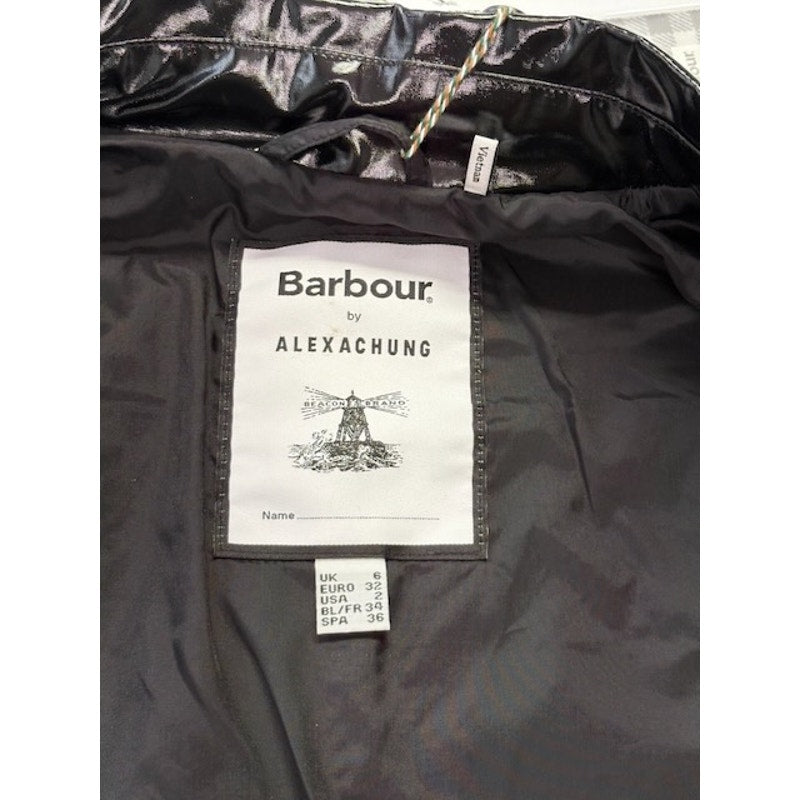 Barbour by ALEXACHUNG Ivy Casual Jacket Northumbria Check Black/White Size 2