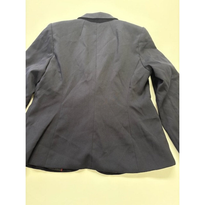 Charter Club Blazer Two Button Front Notched Lapel Navy Blue Womens Size 10P