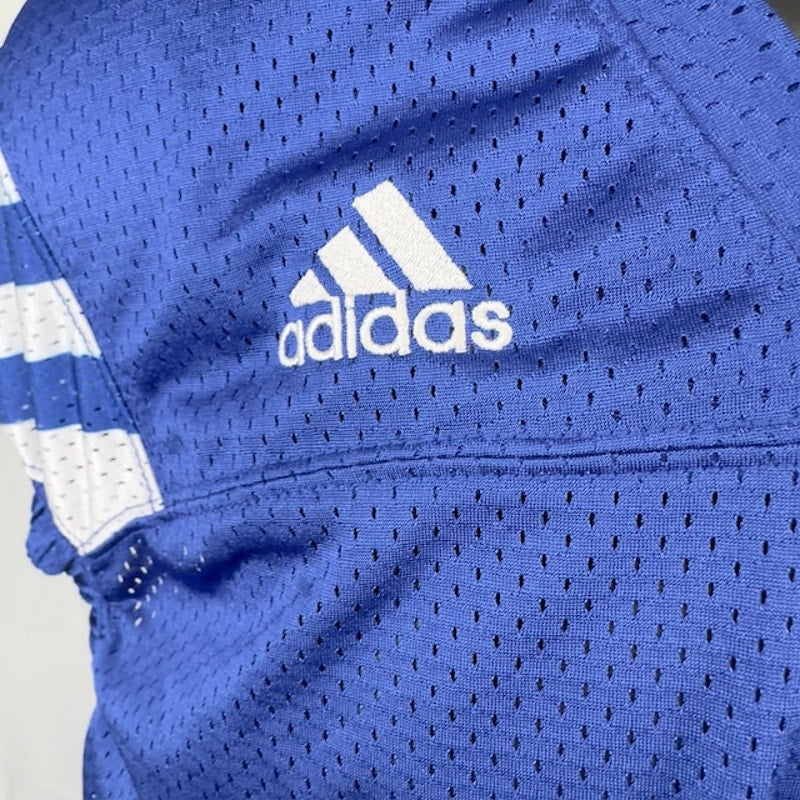 Adidas Climalite Audible Football Jersey Short Sleeves Mesh Blue Mens Size M