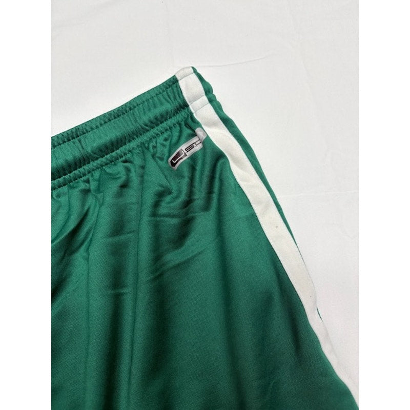 Puma Athletic Sports Shorts Elastic Waist Pull-On Lined Green/White Mens Size XL