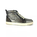 Christian Louboutin Python Rantus Orlato High Top Sneakers Blue Mens Size 12