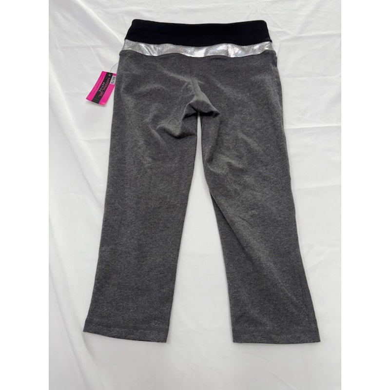 Material Girl Active Capri Leggings Work Out Graphic Yoga Pants Gray Size XS