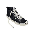 Cariuma Unisex Sneaker Oca High Contrast Stripe Organic Canvas Black W6 M4.5 NIB